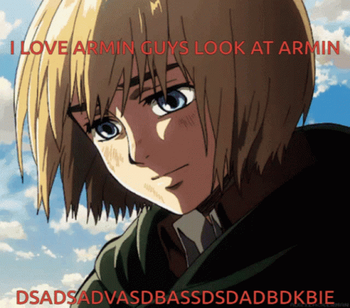 Emotional Armin Arlert Look Down GIF