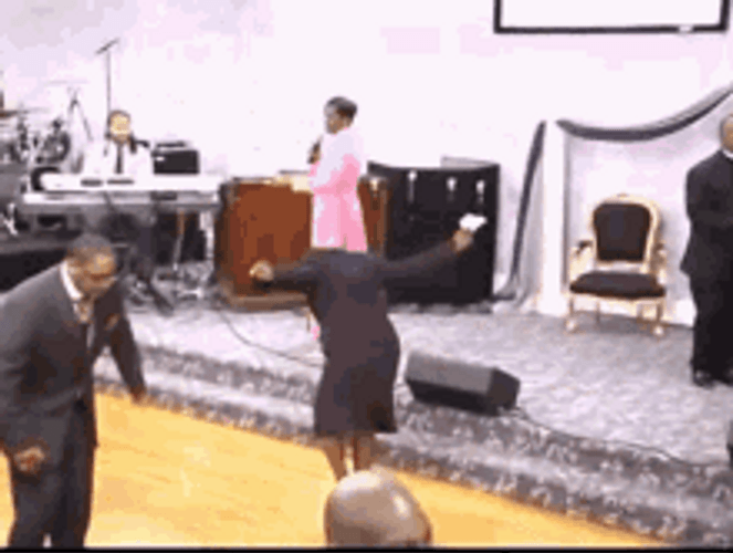 Emotional Believers On Stage Praise Dance GIF