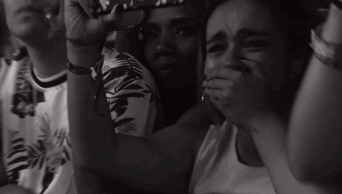 Emotional Crying Fan GIF