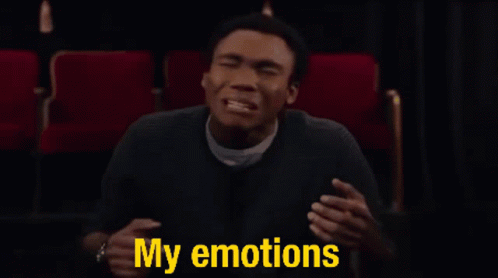 Emotional Donald Glover GIF