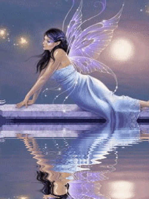 Emotional Fairy Water Reflection GIF