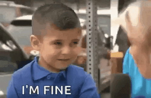 Emotional Kid Interview Crying I'm Fine GIF