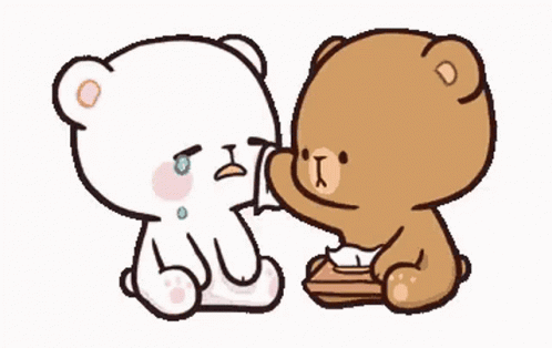 Emotional Milk And Brown Bear GIF