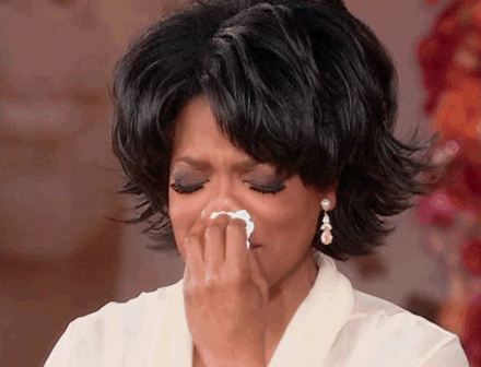 Emotional Oprah Wiping Tears GIF