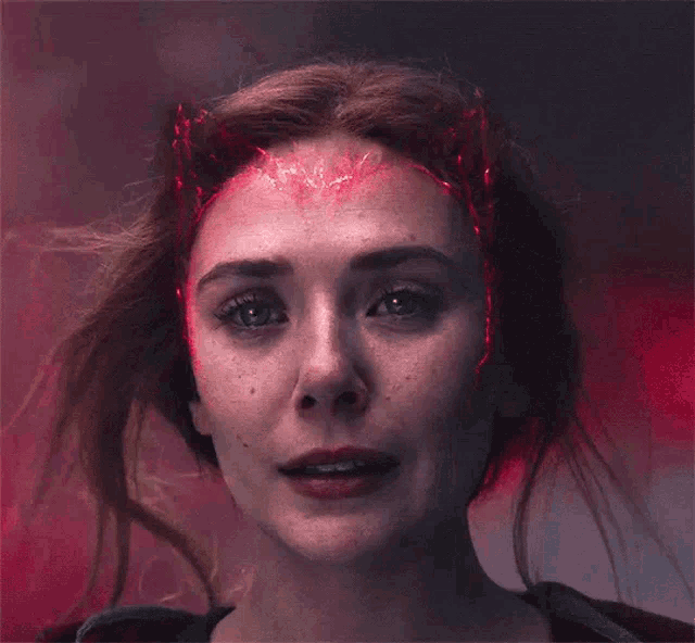 Emotional Scarlet Witch Staring GIF