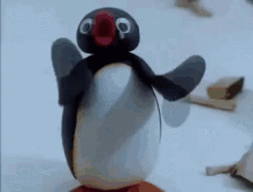 Emotionaly Running Noot Noot Meme GIF