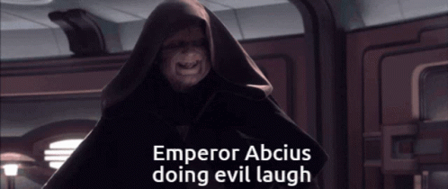 Emperor Abcius Doing Evil Laugh GIF