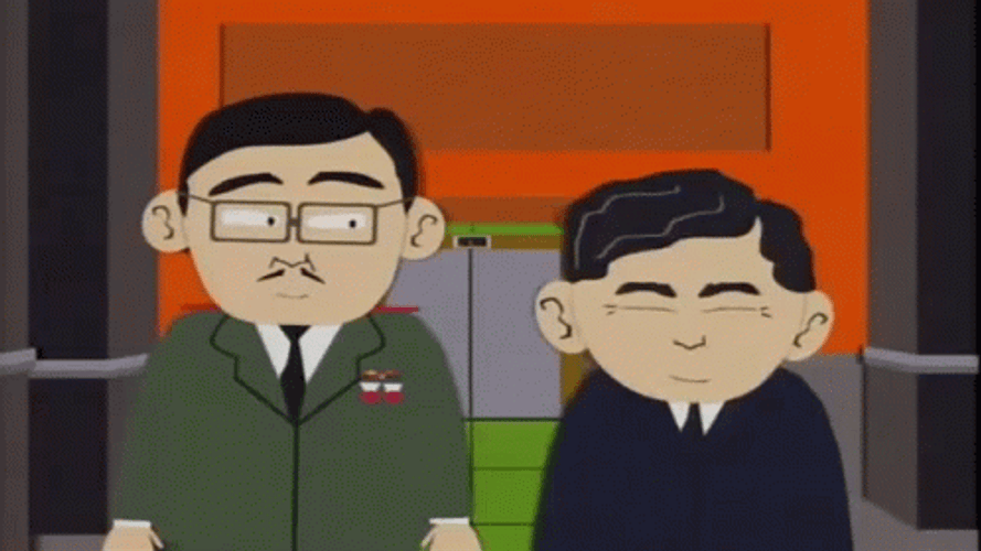 Emperor Hirohito And Mr. Ose Talks About Tiny GIF