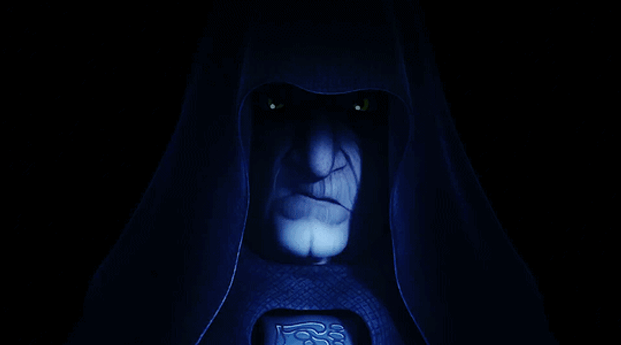 Emperor Palpatine Star Wars Angry Scary Talk GIF