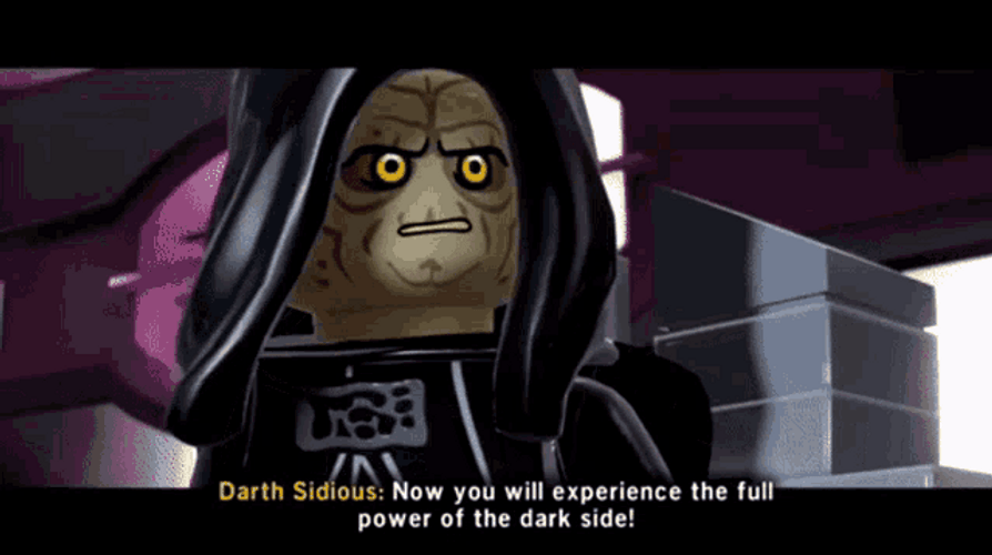 Emperor Palpatine Star Wars Dark Side Power GIF