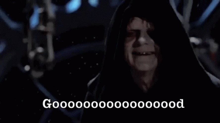 Emperor Palpatine Star Wars Excited Smiling Good GIF