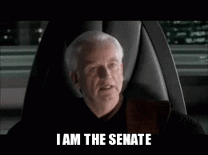 Emperor Palpatine Star Wars I Am The Senate GIF