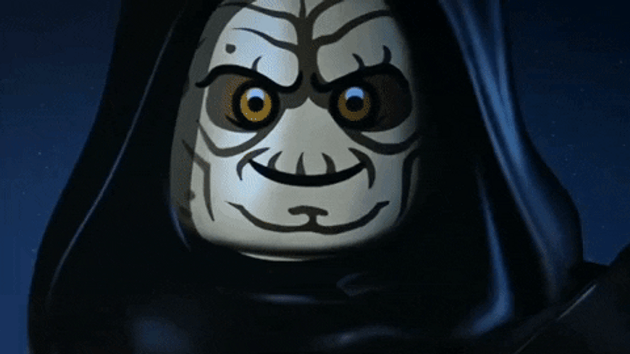 Emperor Palpatine Star Wars Lego Death Stare GIF
