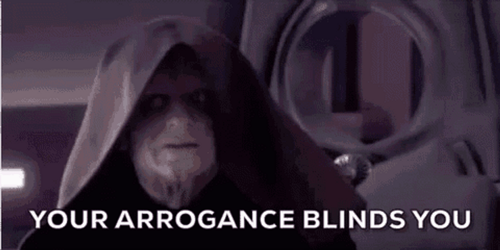Emperor Palpatine Star Wars Your Arrogance Blinds You GIF
