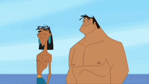 Emperor's New Groove Pacha And Kuzco Topless GIF