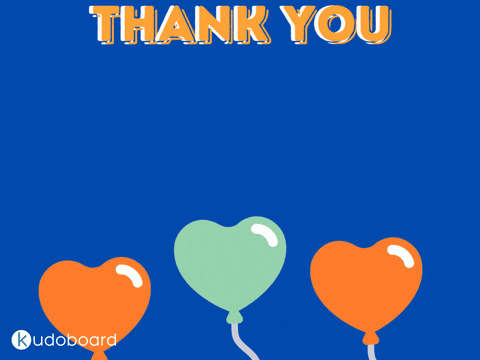 Employee Appreciation Day Thank You With Heart Balloons GIF