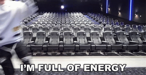Empty Auditorium I'm Full Of Energy GIF