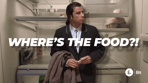 Empty Food John Travolta GIF