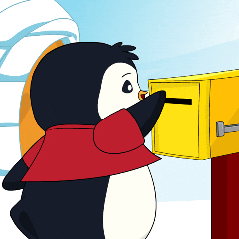 Empty Mail Box Pudgy Penguins GIF