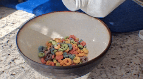 Empty Milk For Cereal GIF