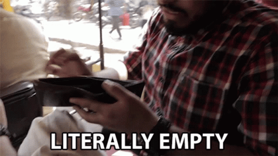 Empty Pockets Literally Empty No Money GIF