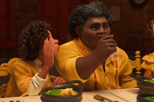 Encanto Camilo And Felix Shocked Spitting Water GIF