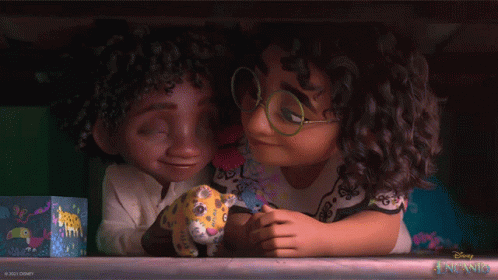 Encanto Mirabel Antonio Shoulder Lean GIF