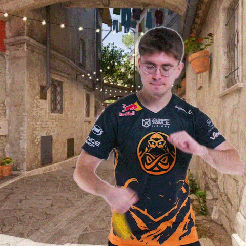 Ence Player Spinning Banana In Italy GIF