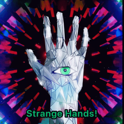 Enchanting Eye Hand Psychedelic Artwork GIF
