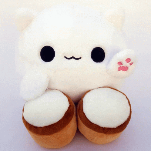 Enchanting White Cat Squishmallow GIF