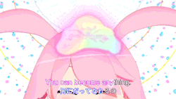 Encouraging Pink Anime GIF