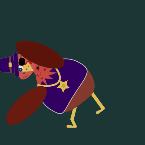 Endearing Dancing Turkey Cartoon GIF