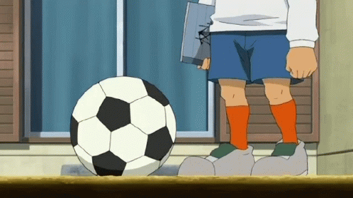 Endou Mamoru Slightly Kick Soccer Ball GIF