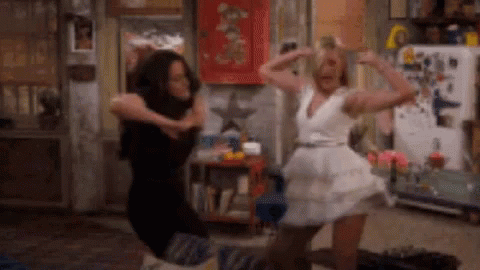 Energetic Dancing Girls GIF