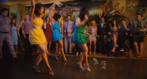 Energetic Friends Dancing Girls GIF