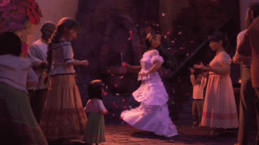 Energetic Isabela Madrigal Dancing Encanto GIF