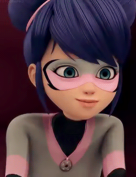 Energetic Marinette Animated Conversation GIF