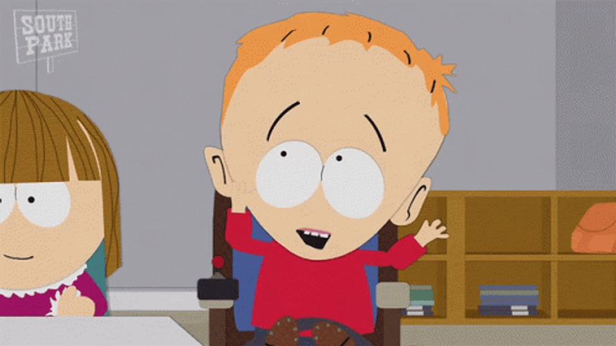 Energetic Timmy South Park GIF
