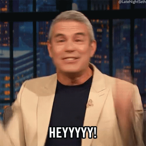 Energetic Waving Hi GIF