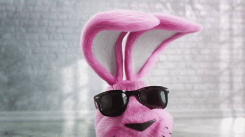 Energizer Bunny Back And Forth Tennis GIF