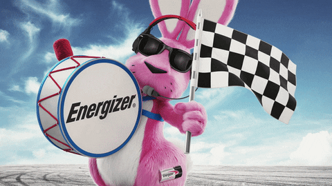 Energizer Bunny Finish Line Flag GIF