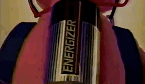 Energizer Bunny Full Moon Studio 90s GIF
