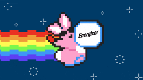Energizer Bunny Rainbow GIF