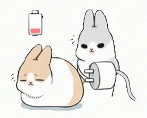 Energy Charging Bunny GIF