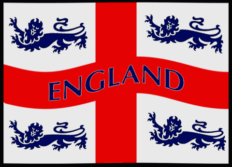 England Four Lions Flag GIF