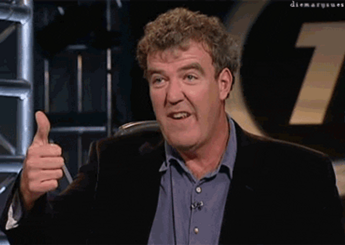 English Broadcaster Jeremy Clarkson Thumbs Up Meme GIF