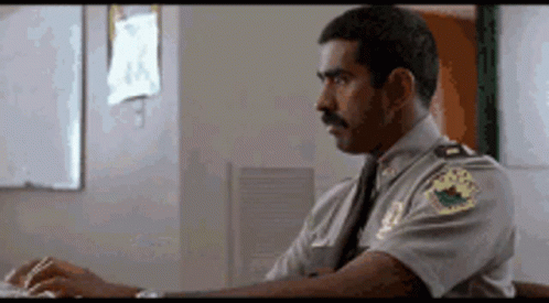 Police Officer Getting Scolded Enhance GIF