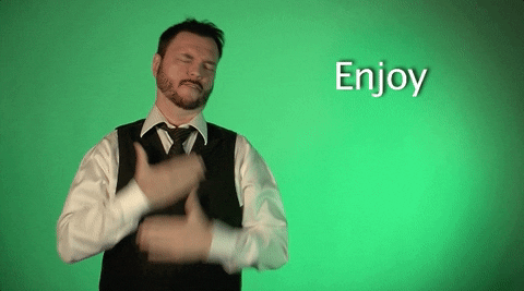 Enjoy Sign With Robert GIF