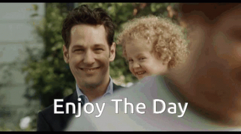 Enjoy The Day Paul Rudd GIF