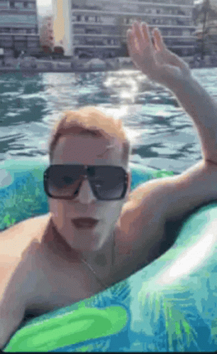 Enjoying On The Blue Wave GIF